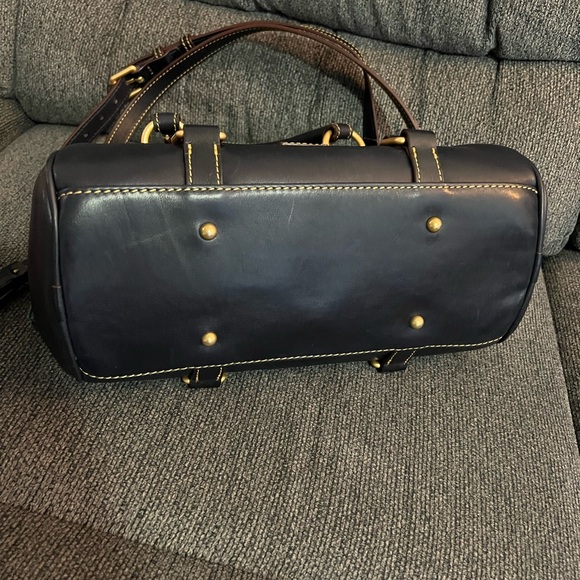 Dooney & Bourke Navy Florentine Satchel Handbag - Picture 4 of 8
